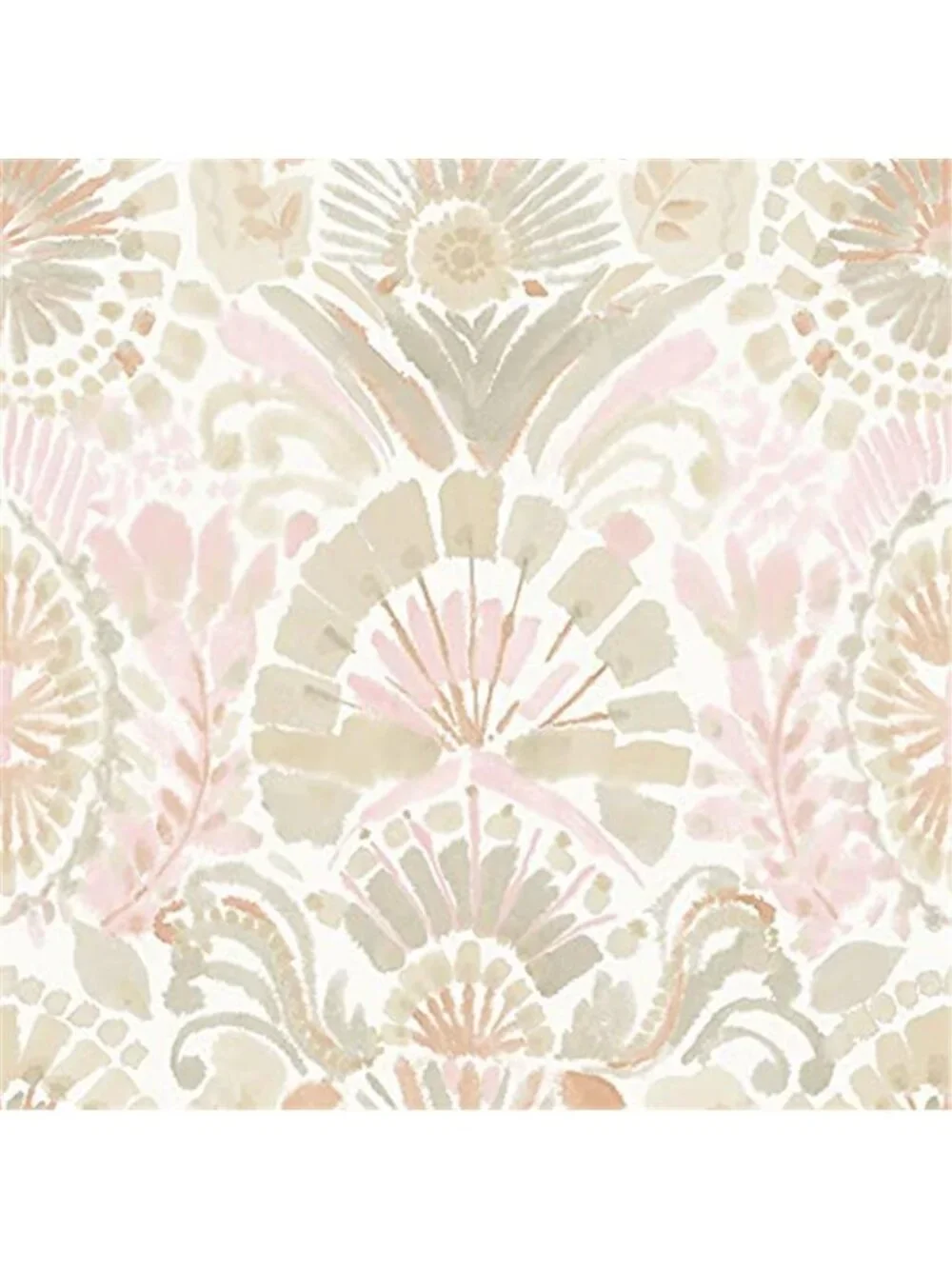 Peel and Stick Bohemian Floral Removable Wallpaper Pink Watercolor Accent Wall